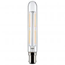  S21861 - 4 Watt T6.5 LED; Clear; Bayonet Double Contact Base; 3000K; 400 Lumens; 120 Volt