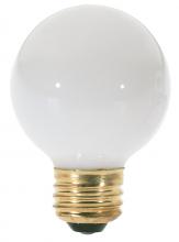  S3828 - 40 Watt G18 1/2 Incandescent; Gloss White; 1500 Average rated hours; 300 Lumens; Medium base; 120