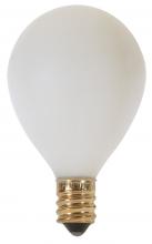  S3863 - 25 Watt G12 1/2 Pear Incandescent; Satin White; 1500 Average rated hours; 180 Lumens; Candelabra