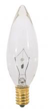  S4994 - 7.5 Watt BA9 1/2 Incandescent; Clear; 3000 Average rated hours; 37 Lumens; Candelabra base; 120 Volt