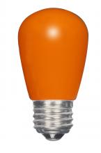  S9173 - 1.4 Watt LED; S14; Ceramic Orange; Medium base; 120 Volt; Carded