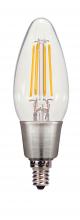  S9570 - 4.5 Watt B11 LED; Clear; Candelabra base; 2700K; 470 Lumens; 120 Volt