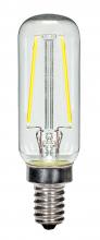  S9872 - 2.5 Watt T6 LED; Clear; Candelabra base; 2700K; 200 Lumens; 120 Volt