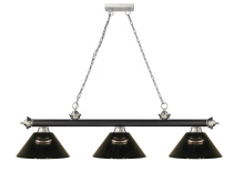 Z-Lite 2306-3MB-BN-ARS - 3 Light Billiard