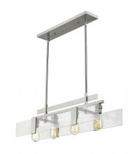  3002-32BN - 4 Light Linear Chandelier