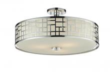  328-SF20-CH - 3 Light Semi Flush Mount