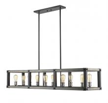  472-10L-ABB - 10 Light Linear Chandelier