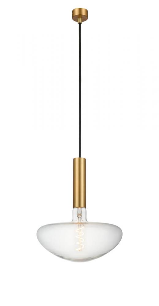Edison - 1 Light - 10 inch - Satin Gold - Cord hung - Mini Pendant