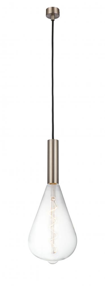 Edison - 1 Light - 7 inch - Brushed Satin Nickel - Cord hung - Mini Pendant