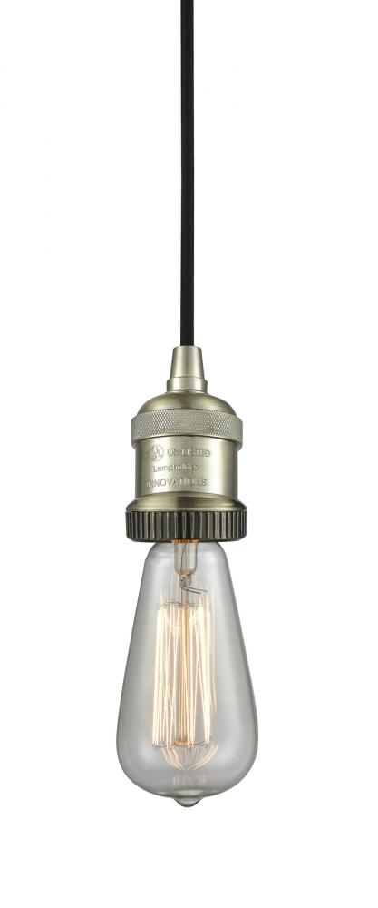 Bare Bulb - 1 Light - 2 inch - Antique Brass - Cord hung - Cord Set