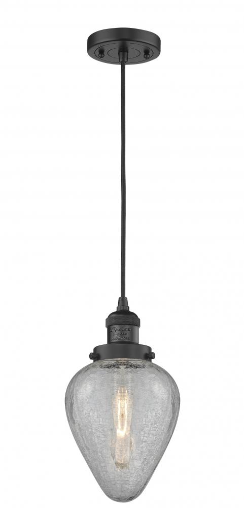 Geneseo - 1 Light - 7 inch - Matte Black - Cord hung - Mini Pendant