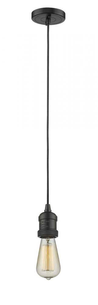 Bare Bulb - 1 Light - 3 inch - Oil Rubbed Bronze - Cord hung - Mini Pendant