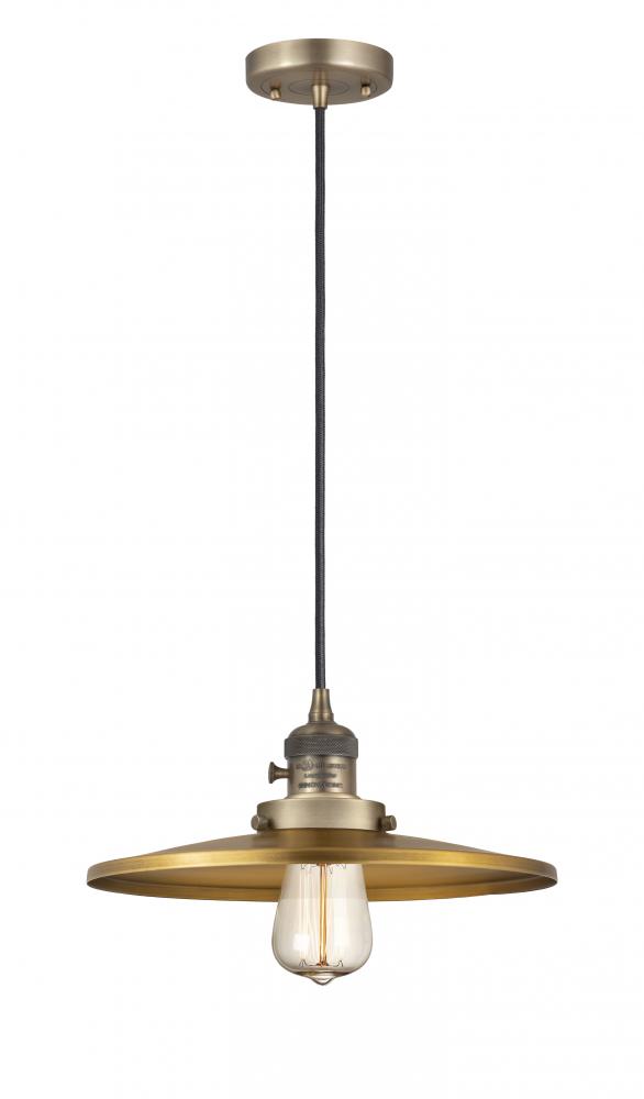 Appalachian - 1 Light - 12 inch - Brushed Brass - Cord hung - Mini Pendant