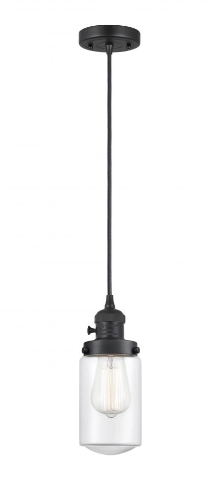 Dover - 1 Light - 5 inch - Matte Black - Cord hung - Mini Pendant