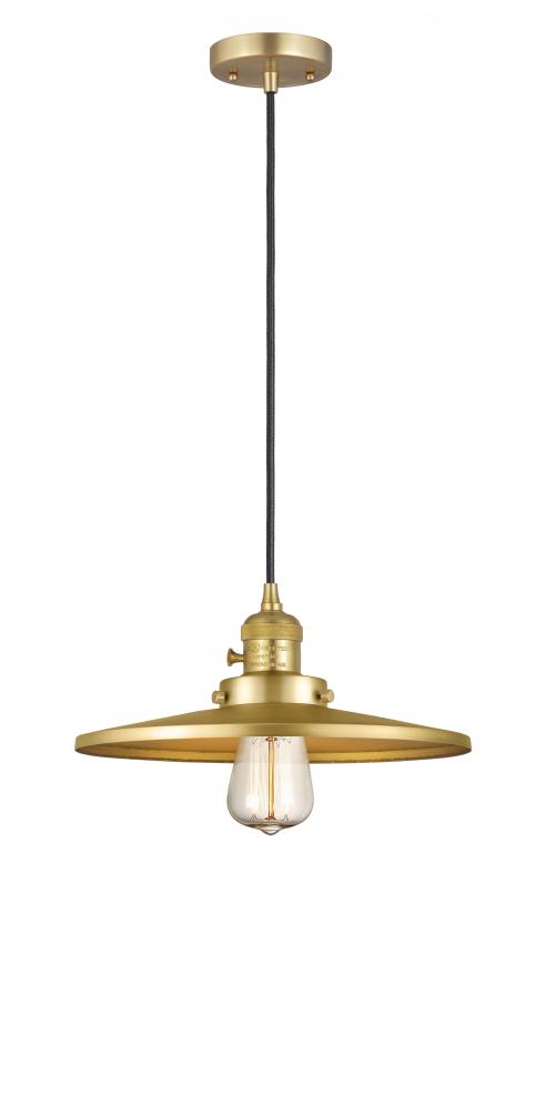 Appalachian - 1 Light - 12 inch - Satin Gold - Cord hung - Mini Pendant