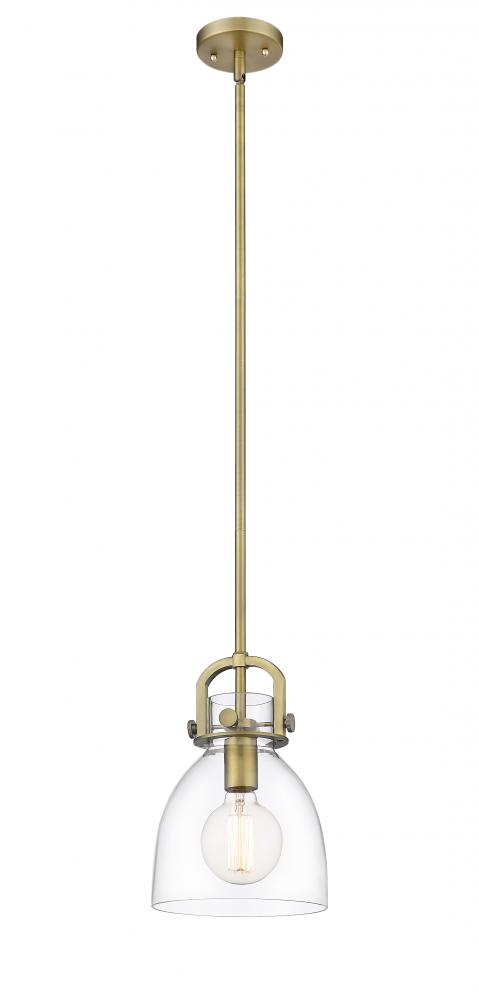 Newton Bell - 1 Light - 8 inch - Brushed Brass - Multi Pendant