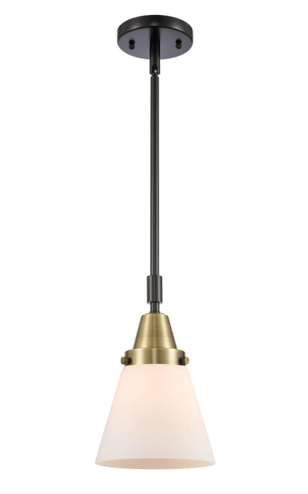 Cone - 1 Light - 6 inch - Black Antique Brass - Mini Pendant