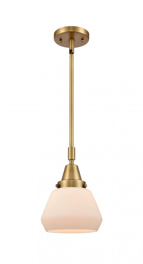 Fulton - 1 Light - 7 inch - Brushed Brass - Mini Pendant