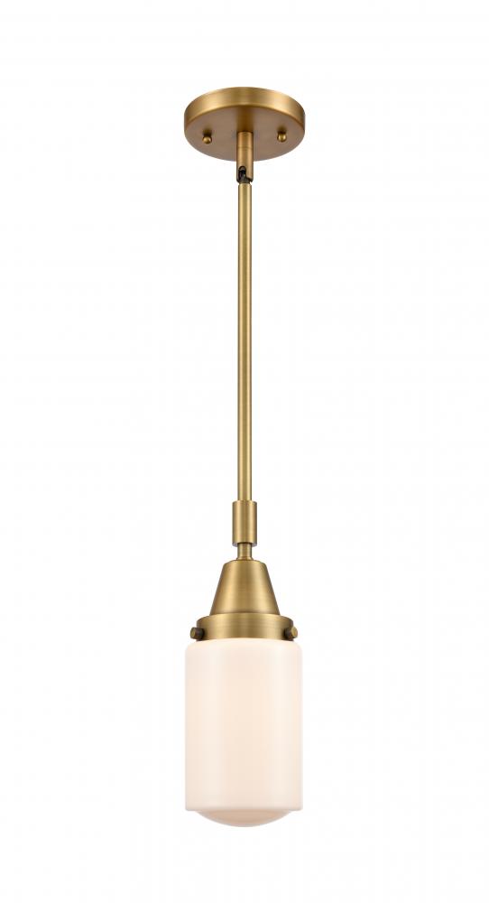Dover - 1 Light - 5 inch - Brushed Brass - Mini Pendant
