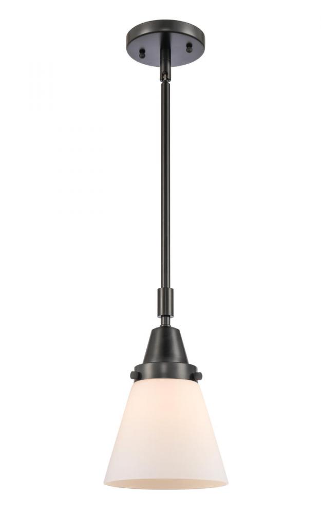 Cone - 1 Light - 6 inch - Matte Black - Mini Pendant