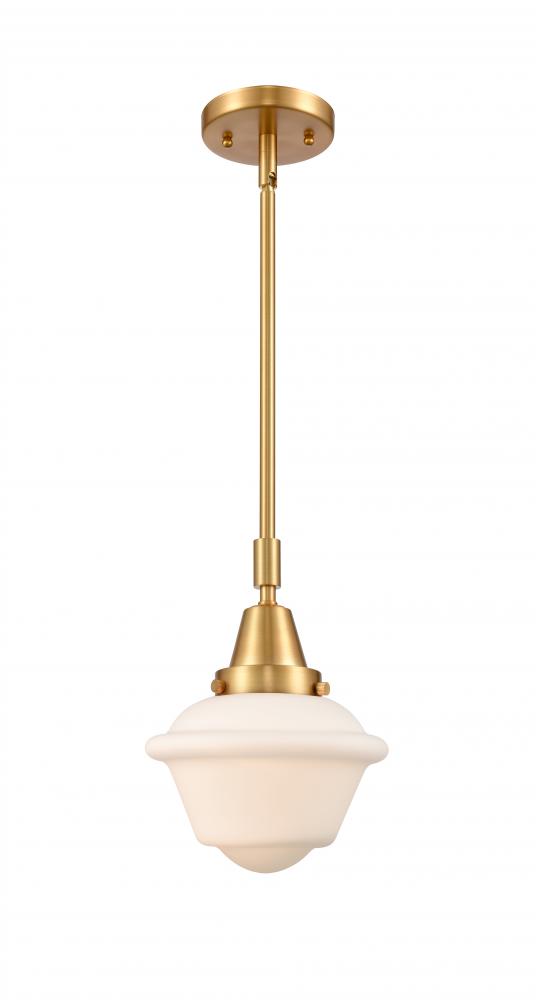 Oxford - 1 Light - 8 inch - Satin Gold - Mini Pendant