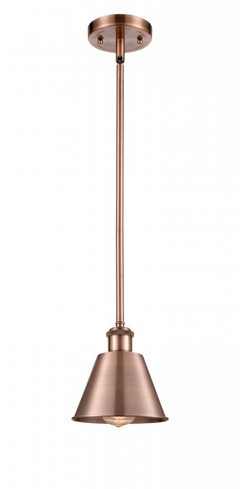Smithfield - 1 Light - 7 inch - Antique Copper - Mini Pendant