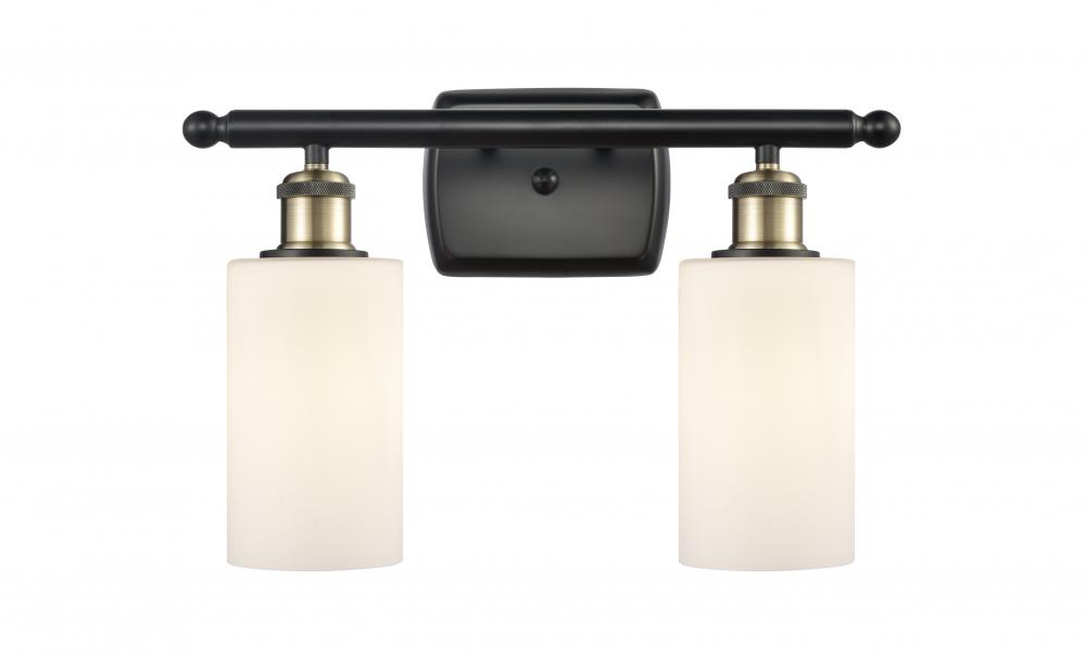 Clymer - 2 Light - 14 inch - Black Antique Brass - Bath Vanity Light