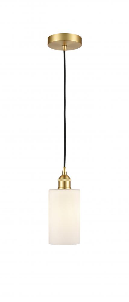 Clymer - 1 Light - 4 inch - Satin Gold - Cord hung - Mini Pendant