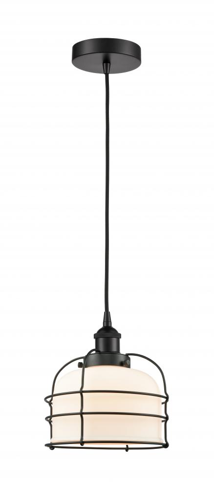 Bell Cage - 1 Light - 9 inch - Matte Black - Multi Pendant