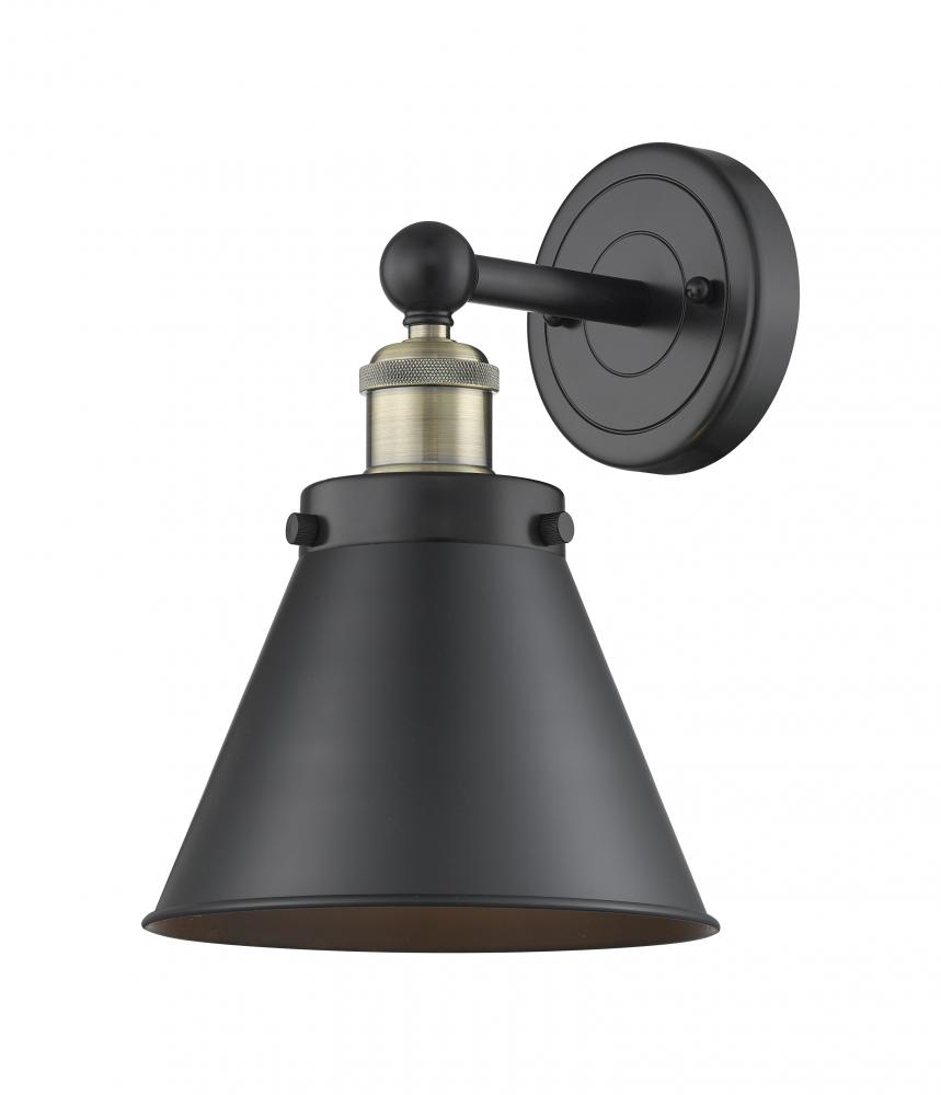 Edison - 1 Light - 8 inch - Black Antique Brass - Sconce