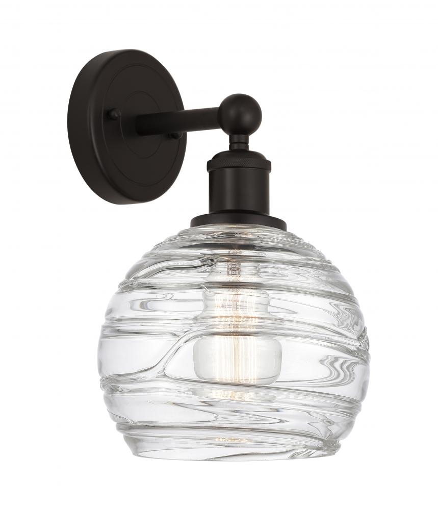 Athens Deco Swirl - 1 Light - 8 inch - Oil Rubbed Bronze - Sconce
