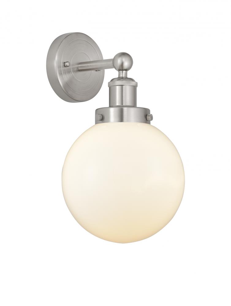 Beacon - 1 Light - 8 inch - Brushed Satin Nickel - Sconce