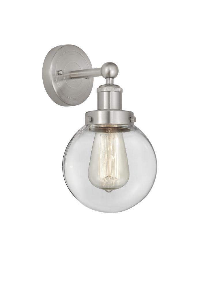 Beacon - 1 Light - 6 inch - Brushed Satin Nickel - Sconce
