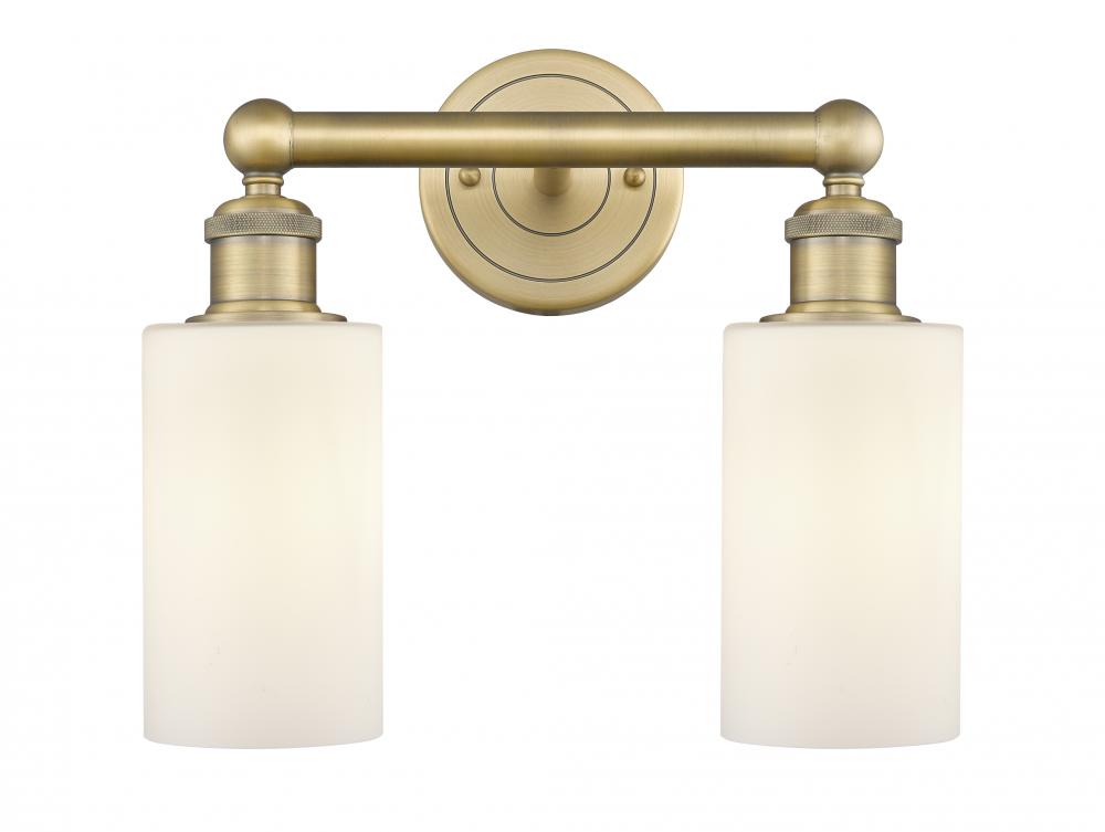 Clymer - 2 Light - 13 inch - Brushed Brass - Bath Vanity Light