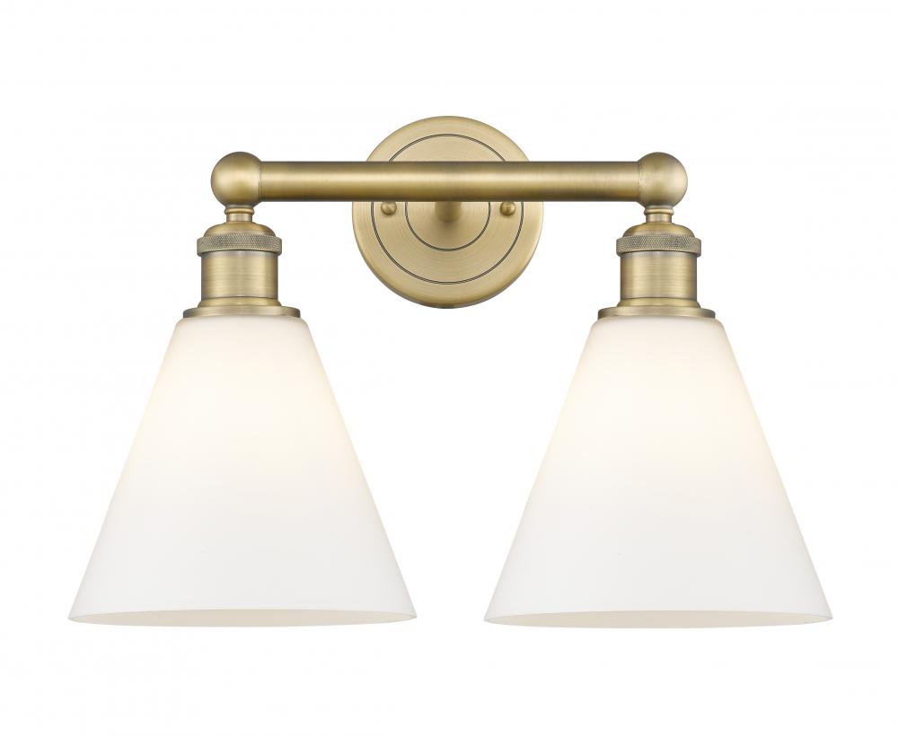Berkshire - 2 Light - 17 inch - Brushed Brass - Bath Vanity Light