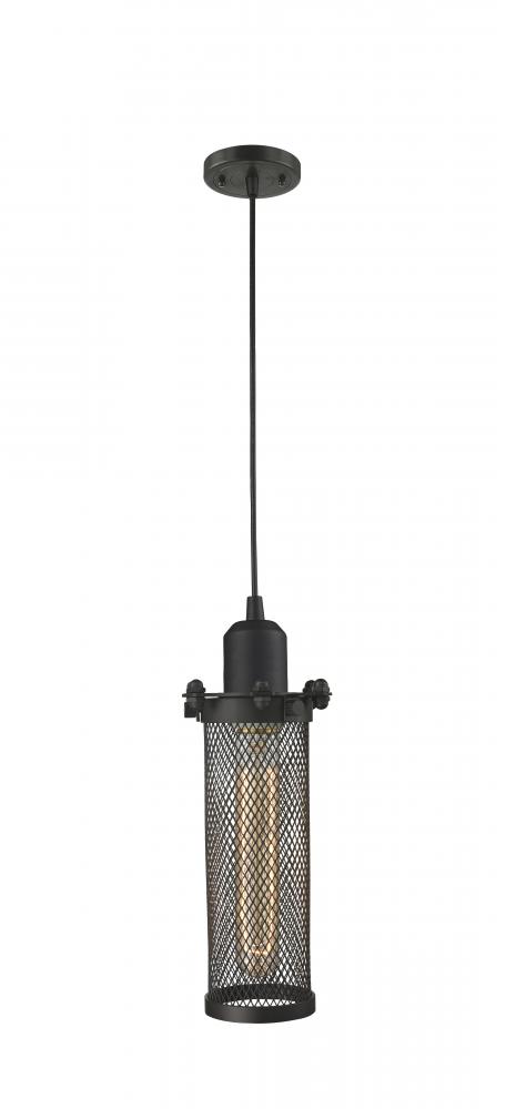Quincy Hall - 1 Light - 5 inch - Oil Rubbed Bronze - Cord hung - Mini Pendant