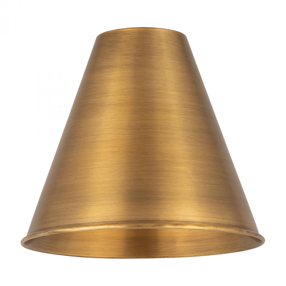 Berkshire Light 8 inch Brushed Brass Metal Shade