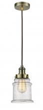 Innovations Lighting 100AB-10BR-1H-AB-G184 - Edison - 1 Light - 8 inch - Antique Brass - Cord hung - Mini Pendant