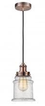 Innovations Lighting 100AC-10BK-1H-AC-G184 - Edison - 1 Light - 8 inch - Antique Copper - Cord hung - Mini Pendant