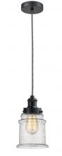 Innovations Lighting 100BK-10BW-1H-BK-G184 - Edison - 1 Light - 8 inch - Matte Black - Cord hung - Mini Pendant