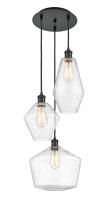  113B-3P-BK-G654-MU - Cindyrella 3 Light 14 inch Multi-Pendant