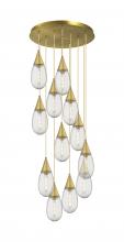  126-450-1P-BB-G450-6SCL - Malone - 12 Light - 25 inch - Brushed Brass - Multi Pendant