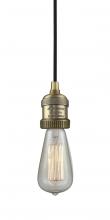  199-BB - Bare Bulb - 1 Light - 2 inch - Brushed Brass - Cord hung - Cord Set