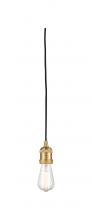  199-SG - Bare Bulb - 1 Light - 2 inch - Satin Gold - Cord hung - Cord Set