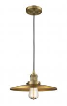  201C-BB-MFR-BB-12-LED - Appalachian - 1 Light - 12 inch - Brushed Brass - Cord hung - Mini Pendant