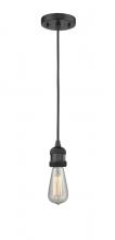 Innovations Lighting 201C-BK - Bare Bulb - 1 Light - 3 inch - Matte Black - Cord hung - Mini Pendant