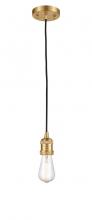 Innovations Lighting 201C-SG - Bare Bulb - 1 Light - 3 inch - Satin Gold - Cord hung - Mini Pendant