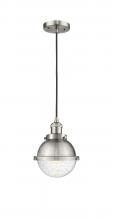  201C-SN-HFS-64-SN-LED - Hampden - 1 Light - 7 inch - Brushed Satin Nickel - Cord hung - Mini Pendant