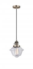 Innovations Lighting 201CSW-AB-G532 - Oxford - 1 Light - 7 inch - Antique Brass - Cord hung - Mini Pendant
