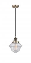 Innovations Lighting 201CSW-AB-G534 - Oxford - 1 Light - 7 inch - Antique Brass - Cord hung - Mini Pendant